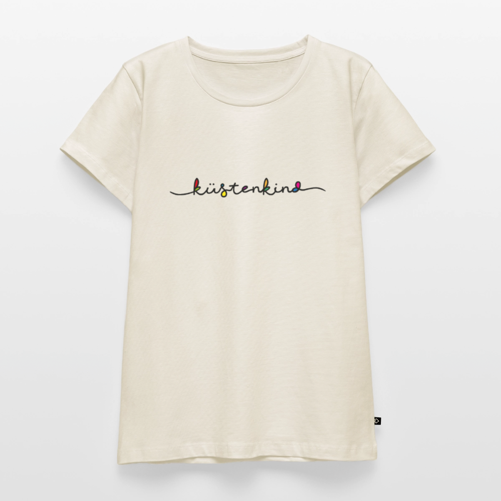 Damen Premium Bio T-Shirt - Küstenkind - Naturweiß