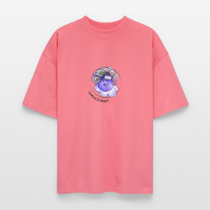 Unisex Oversized Bio T-Shirt - Schaf ungezähmt - Pink 