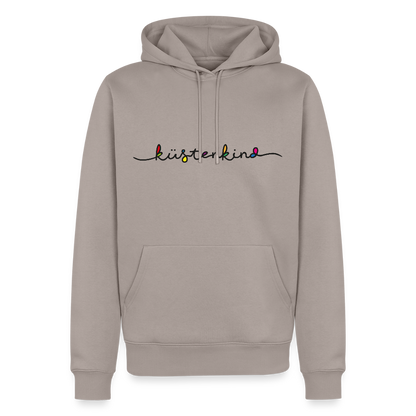 Herren Premium Hoodie - Küstenkind - Taupe