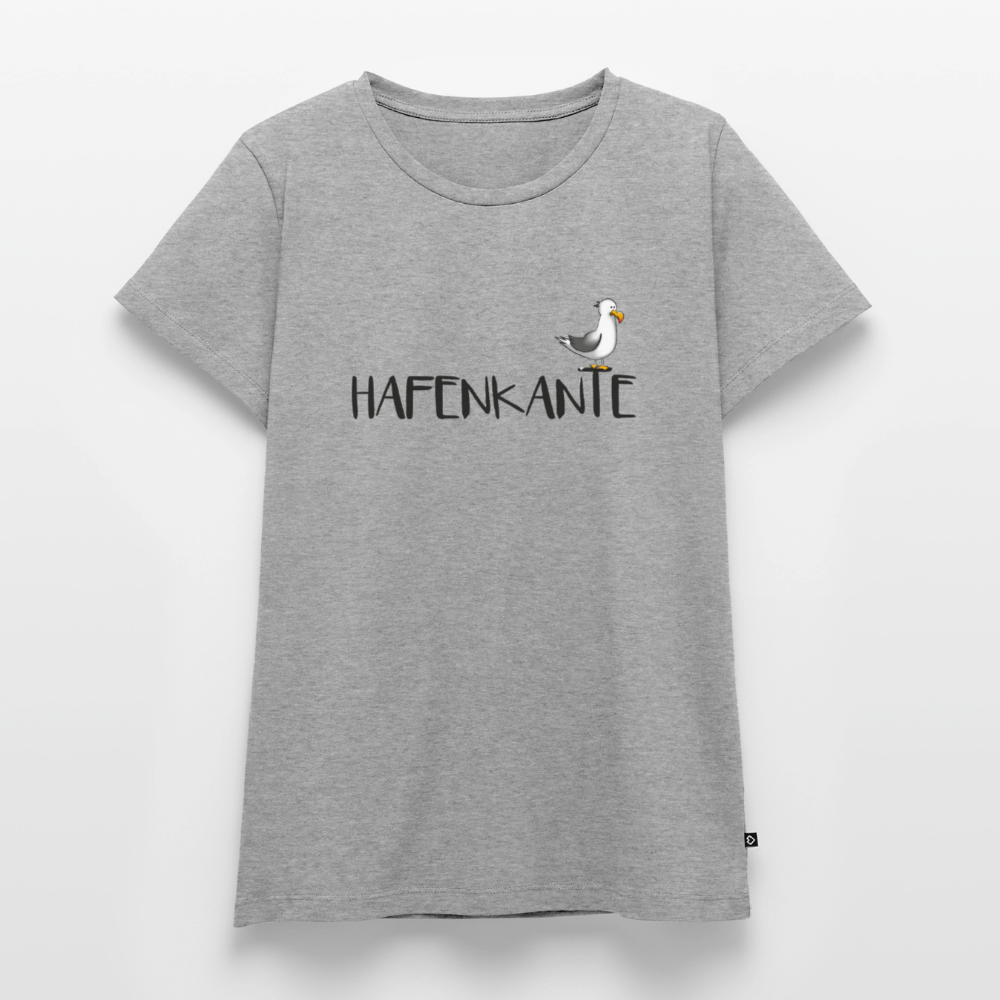 Hafenkante - Damen Premium Bio T-Shirt - Grau meliert