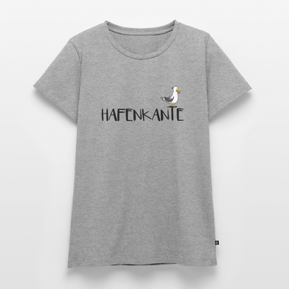 Hafenkante - Damen Premium Bio T-Shirt - Grau meliert