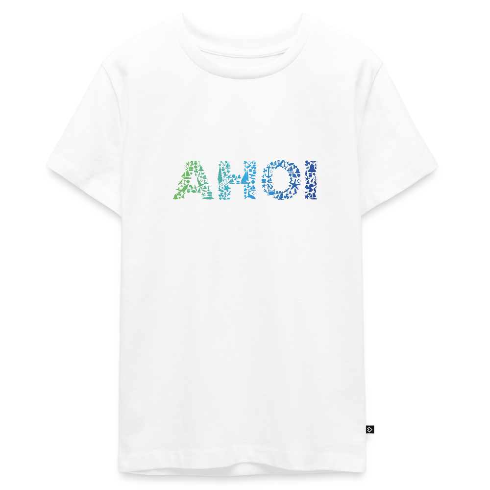 Teenager Premium T-Shirt - Ahoi doodles - Weiß