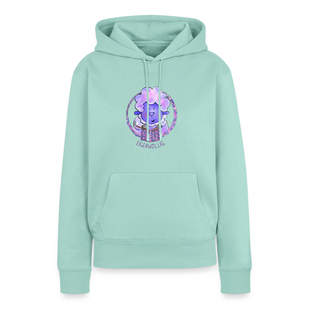 Frauen Premium Hoodie - Eigenwollig - Mint 