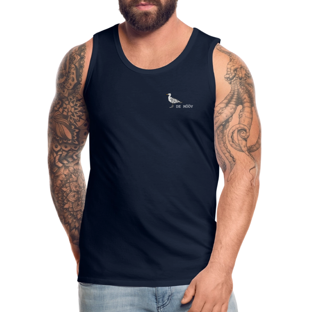 Männer Premium Tank Top - de Mööv (weiss) - Navy