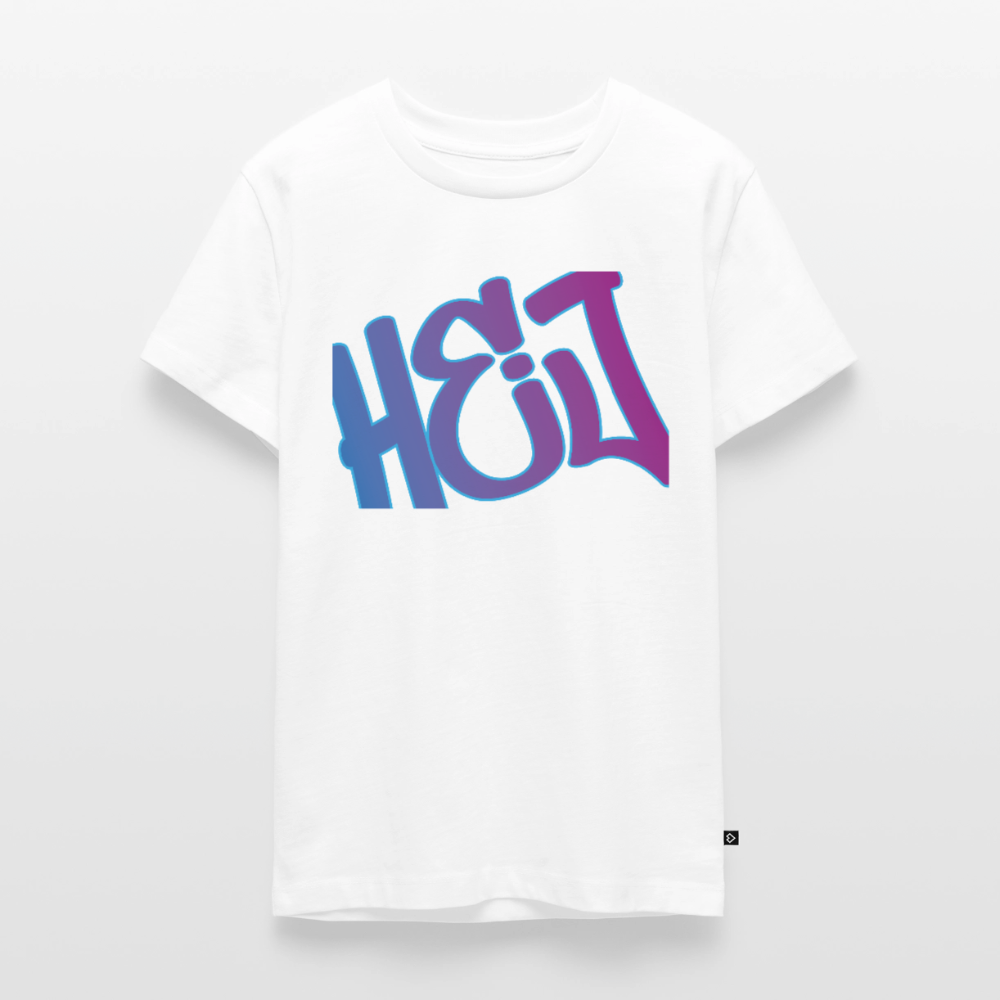 Teenager Premium T-Shirt "Hej" - Weiß
