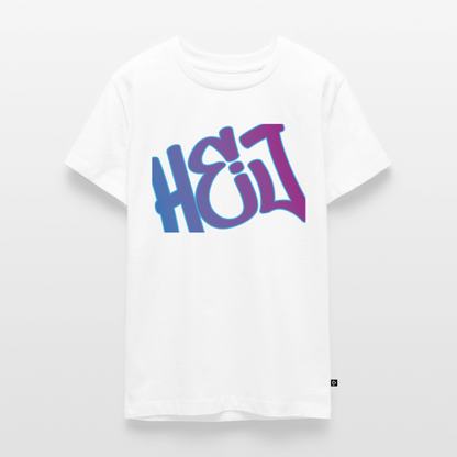 Teenager Premium T-Shirt "Hej" - Weiß