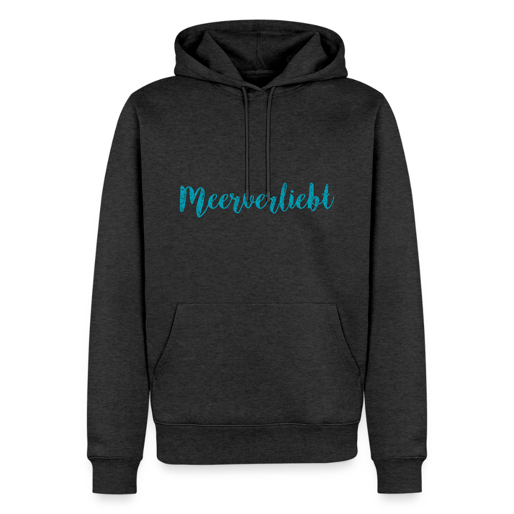 Herren Premium Hoodie - Meeverliebt - Anthrazit meliert