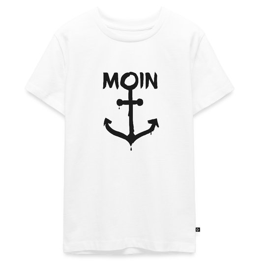 Teenager Premium T-Shirt - Moin Anker - Weiß