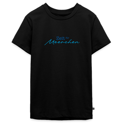 Teenager Premium T-Shirt "Zeit für Meerchen" - Schwarz