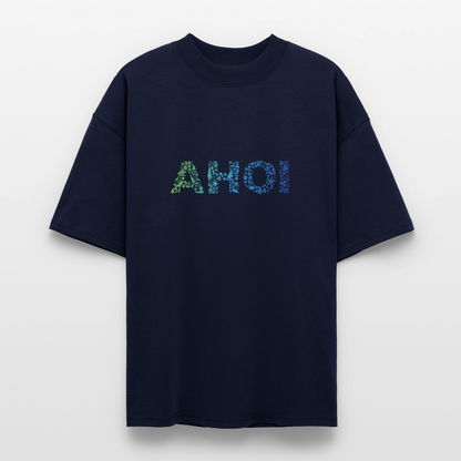 Unisex Oversize Bio-T-Shirt  - Ahoi doodles - Navy