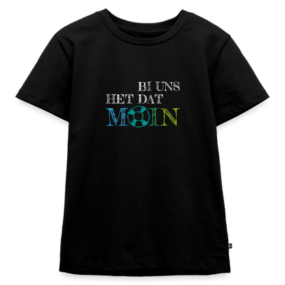 Kinder Premium T-Shirt - Bi uns het dat Moin (weiss) - Schwarz