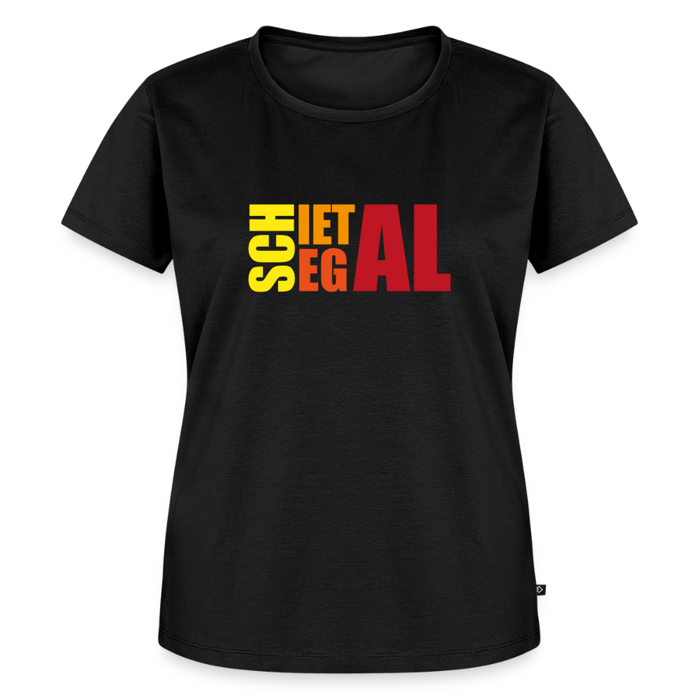 Damen Premium Bio T-Shirt - Schietegal - Schwarz