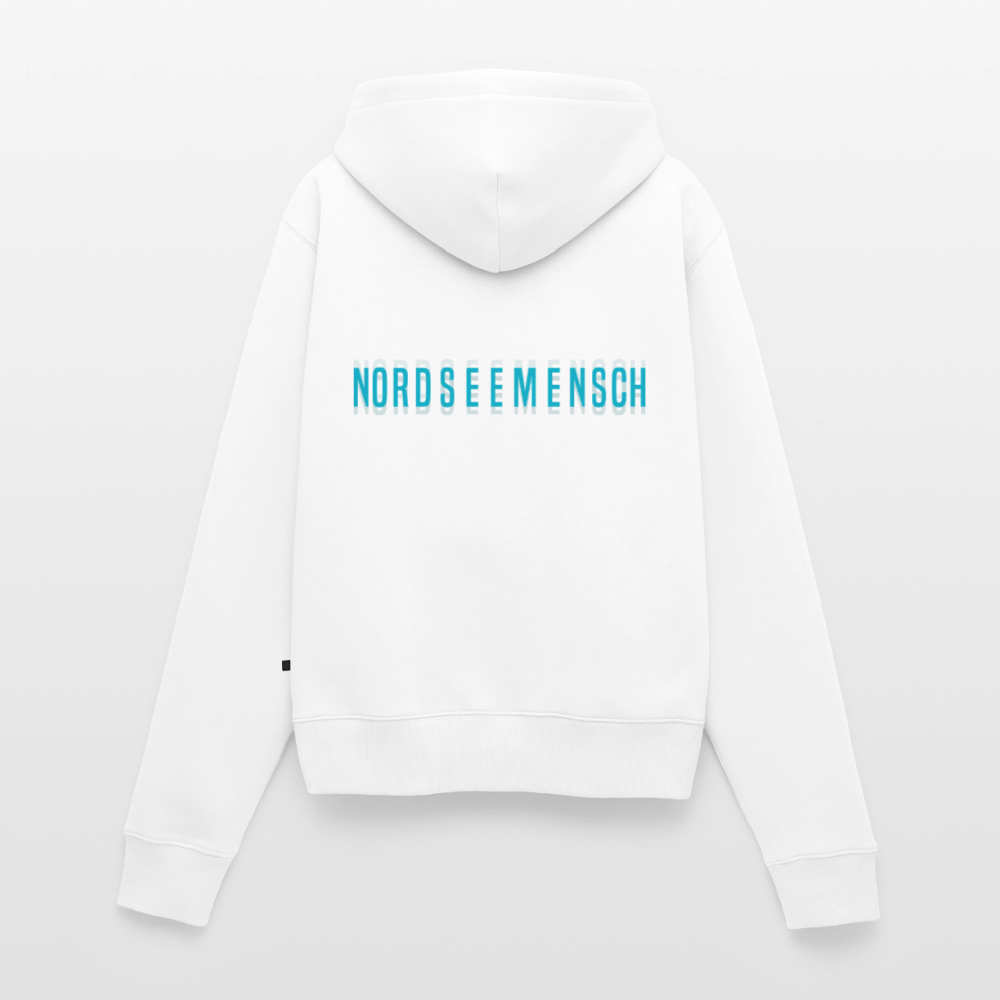 Nordseemensch - Damen Premium Kapuzenjacke - Weiß