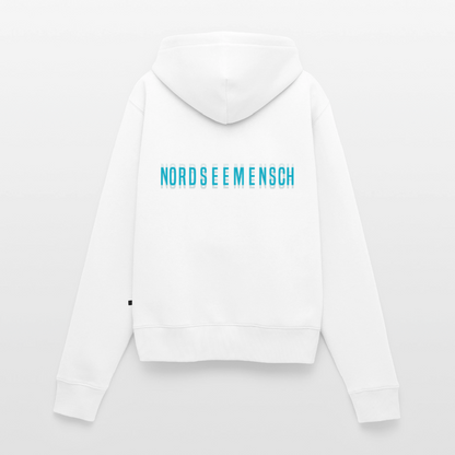 Nordseemensch - Damen Premium Kapuzenjacke - Weiß