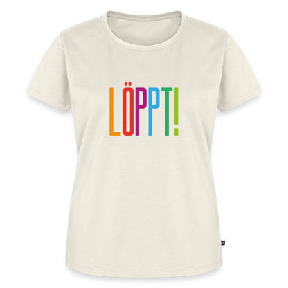 Damen Premium Bio T-Shirt - Löppt! - Naturweiß