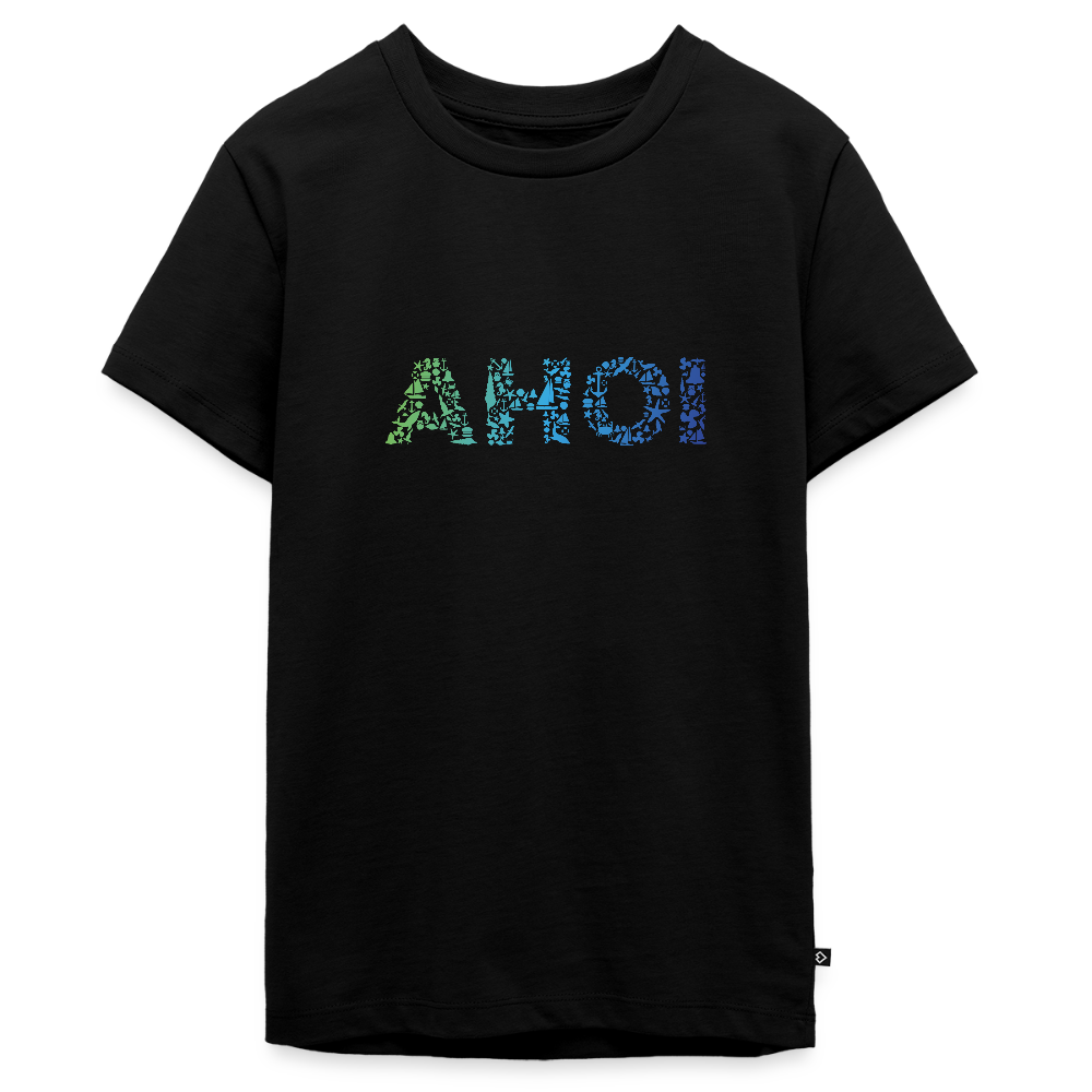 Teenager Premium T-Shirt - Ahoi doodles - Schwarz