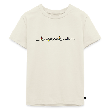 Kinder Premium T-Shirt "Küstenkind" - Naturweiß