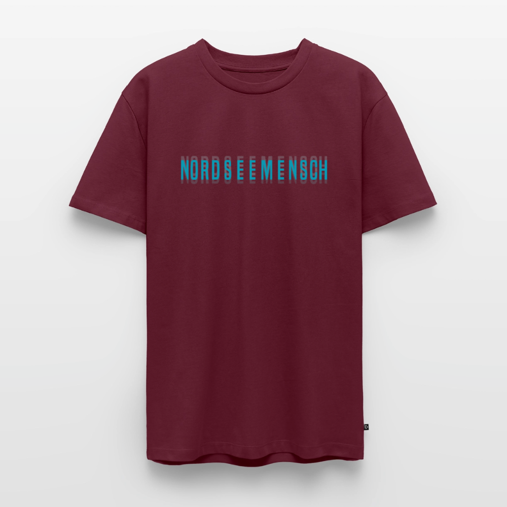 Nordseemensch - Herren Premium T-Shirt - Burgunderrot