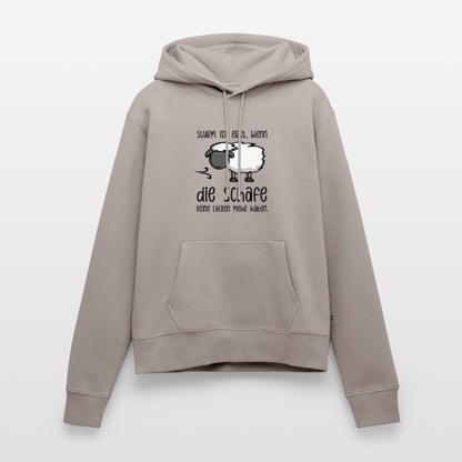 Damen Premium Hoodie - Schaf - Taupe