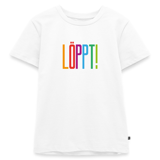 Kinder Premium T-Shirt - Löppt! - Weiß