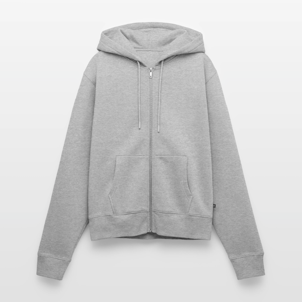 Ebbe - Damen Premium Kapuzenjacke - Grau meliert