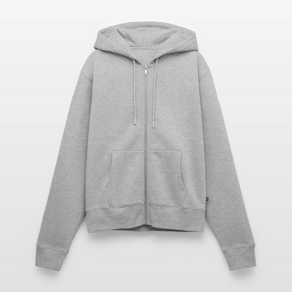 Ebbe - Damen Premium Kapuzenjacke - Grau meliert
