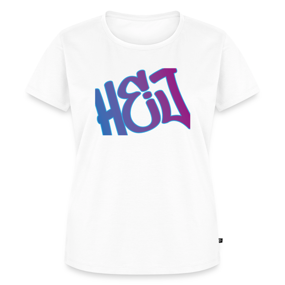 Damen Premium Bio T-Shirt - Hej - Weiß
