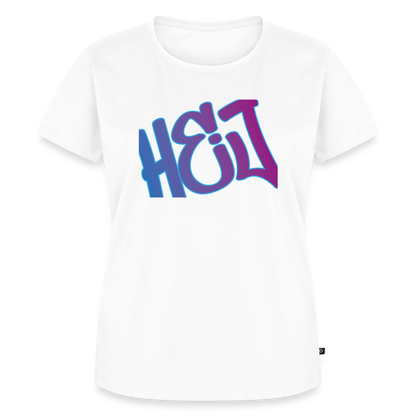 Damen Premium Bio T-Shirt - Hej - Weiß