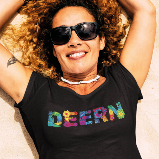 Damen T-Shirt Deern Sand Frau entspannt