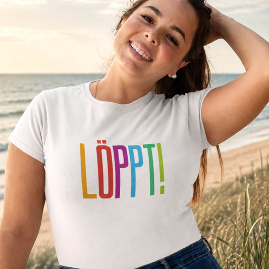 T-Shirt Löppt Frau Strand Dünen