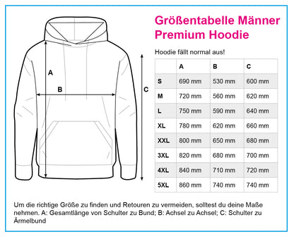 Herren Premium Hoodie - Moin Anker