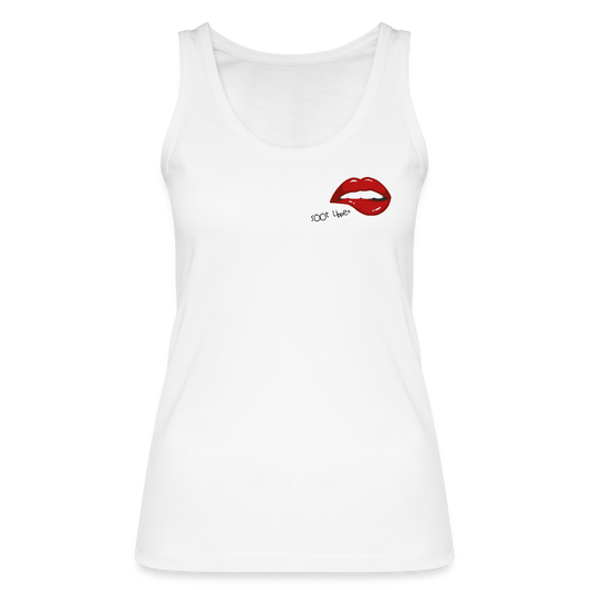 Frauen Bio Tank Top - Sööt Lippen - weiß