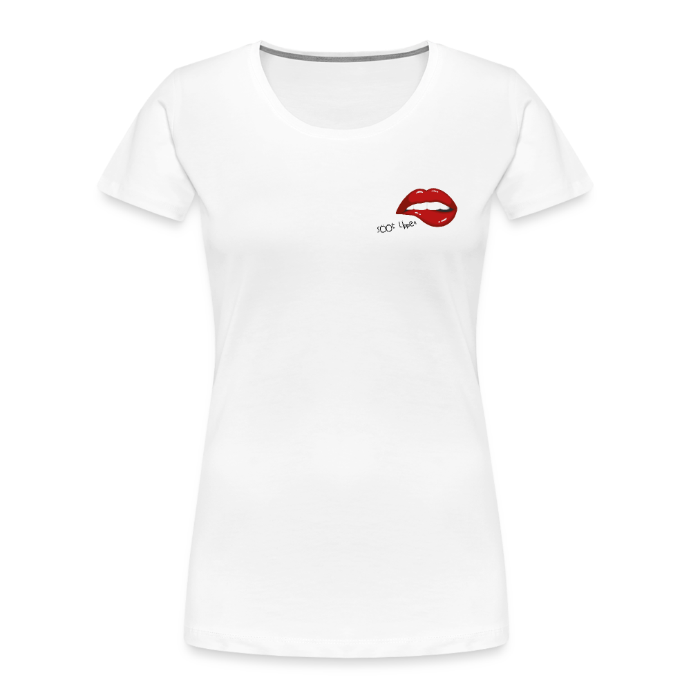 Frauen Premium Bio T-Shirt - sööt Lippen - weiß