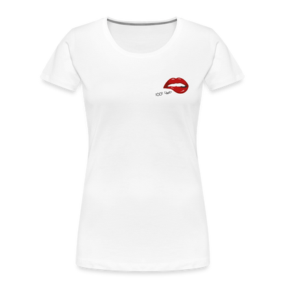 Frauen Premium Bio T-Shirt - sööt Lippen - weiß