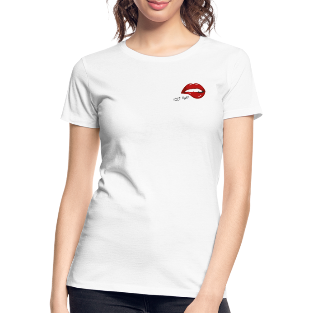 Frauen Premium Bio T-Shirt - sööt Lippen - weiß