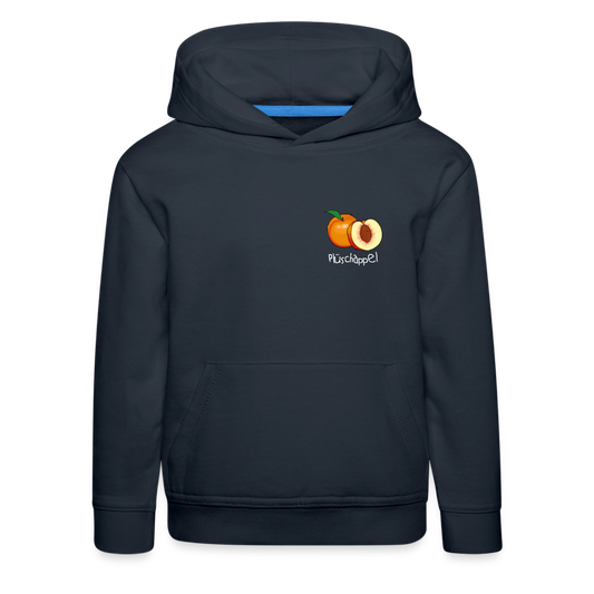 Kinder Premium Hoodie - Plüschappel - Navy