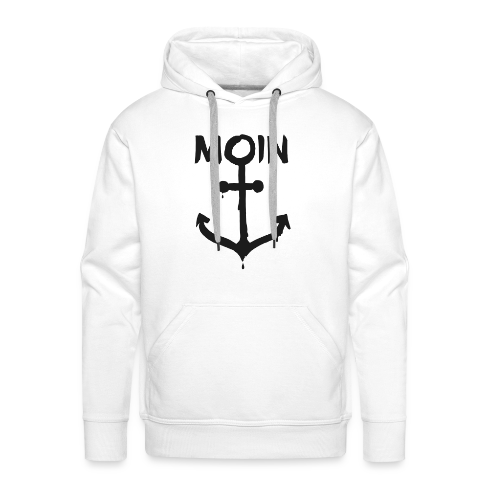 Men’s Premium Hoodie - Moin Anker - weiß