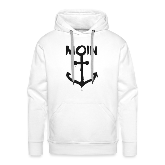 Men’s Premium Hoodie - Moin Anker - weiß