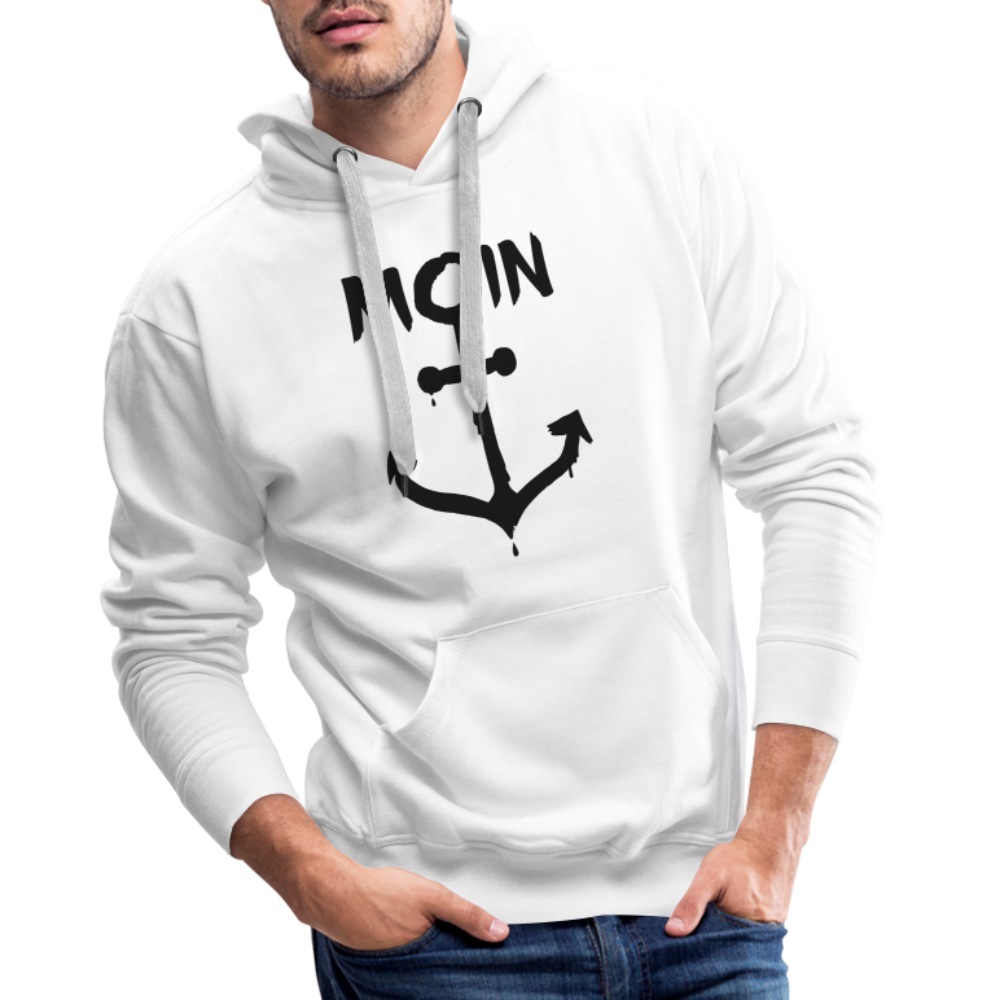 Men’s Premium Hoodie - Moin Anker - weiß