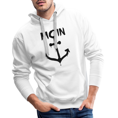 Men’s Premium Hoodie - Moin Anker - weiß