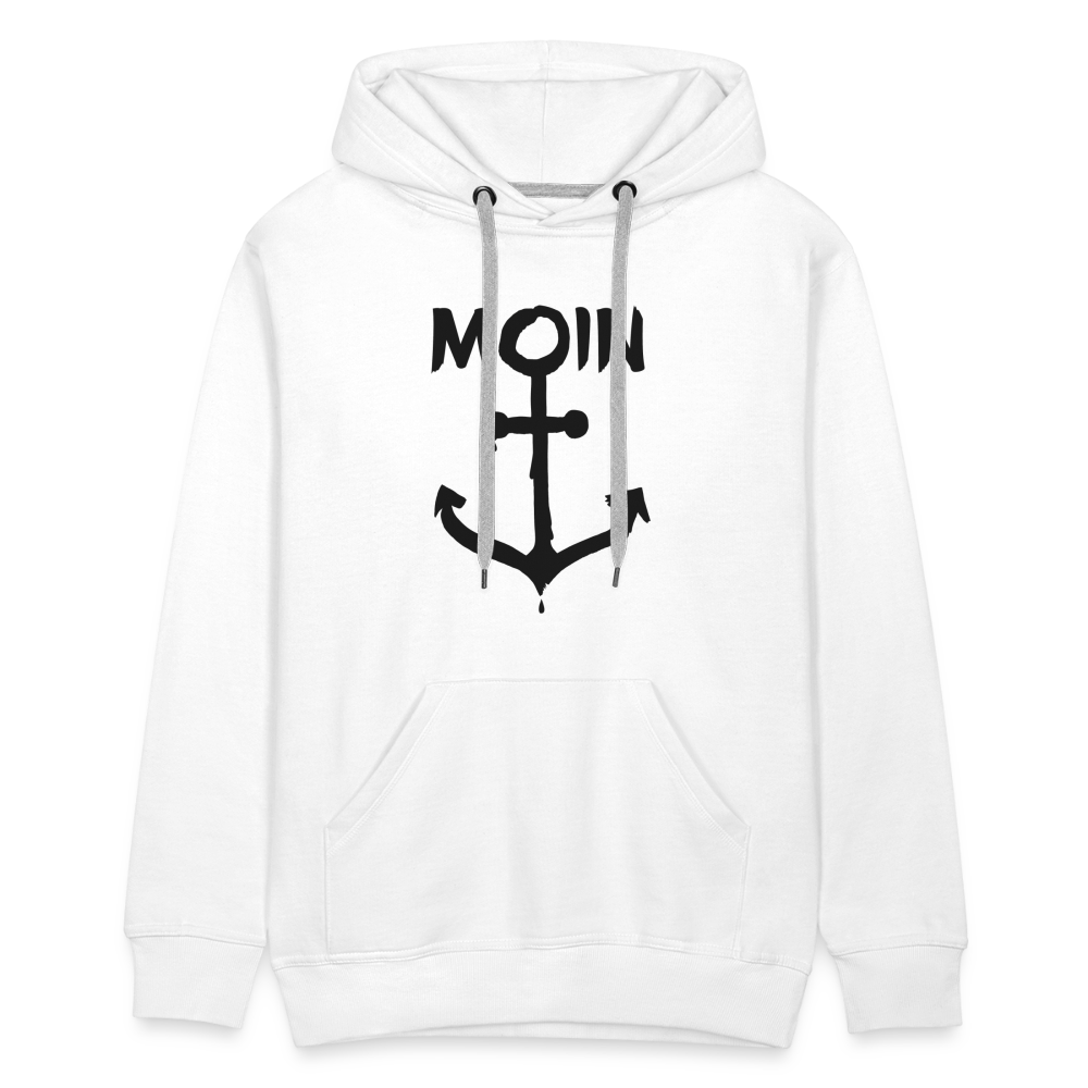 Men’s Premium Hoodie - Moin Anker - weiß