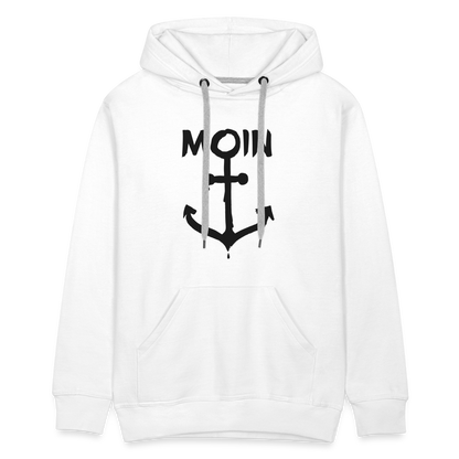 Men’s Premium Hoodie - Moin Anker - weiß