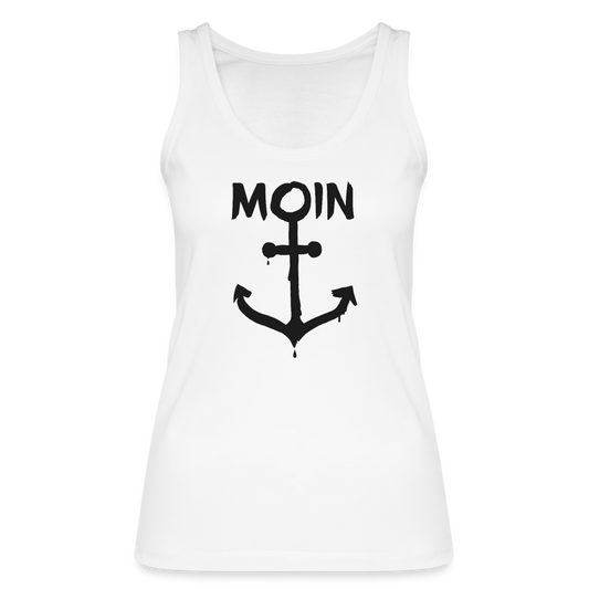 Frauen Bio Tank Top - Moin Anker - weiß