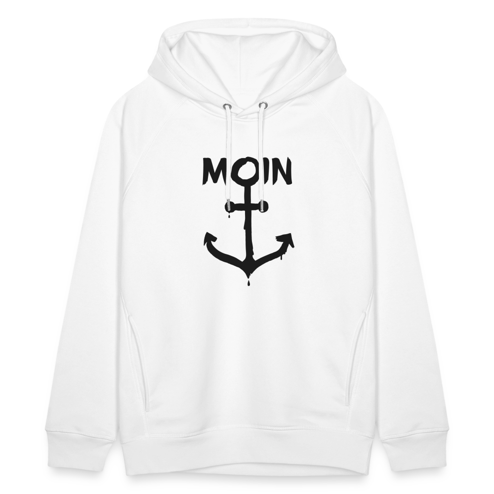 Unisex Bio-Hoodie - Moin Anker - weiß