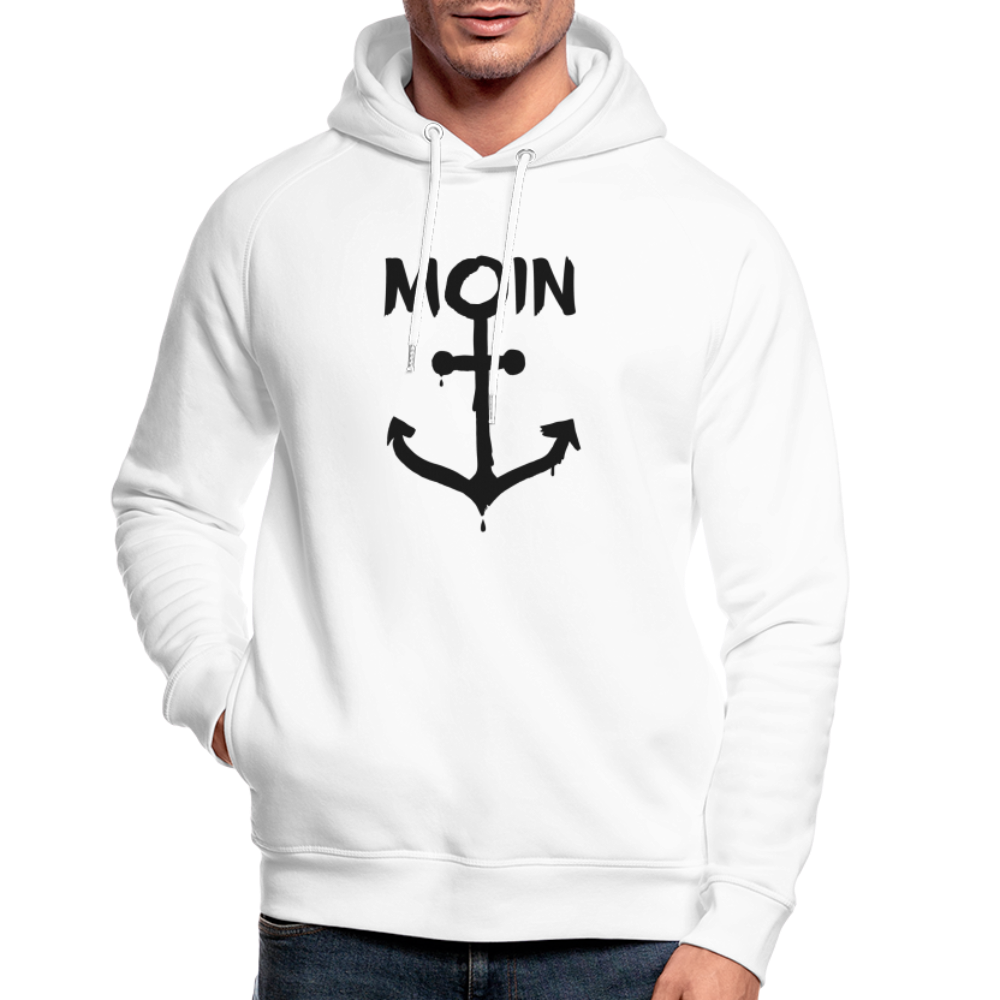 Unisex Bio-Hoodie - Moin Anker - weiß