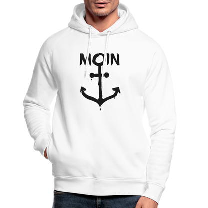 Unisex Bio-Hoodie - Moin Anker - weiß