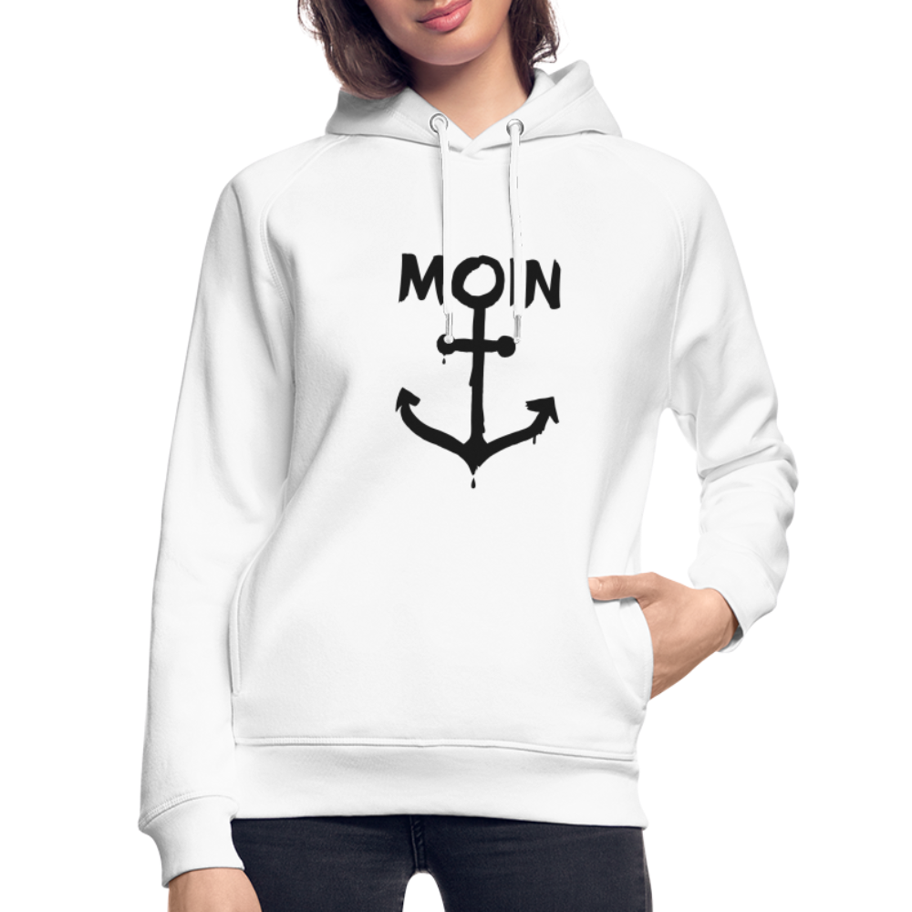 Unisex Bio-Hoodie - Moin Anker - weiß