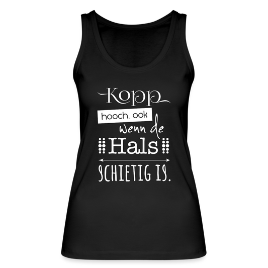 Frauen Bio Tank Top  - Kopp hooch (weiss) - Schwarz