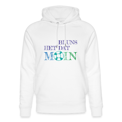 Unisex Bio-Hoodie - Bi uns het dat Moin - weiß