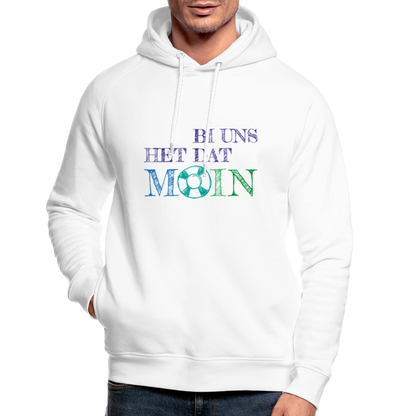 Unisex Bio-Hoodie - Bi uns het dat Moin - weiß